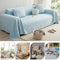 Textured Cooling Ice Silk Skin-Friendly Breathable Sofa Blanket Washable Couch Cover