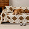 Thickened Plush Diamond Jacquard Sofa Scratch-Resistant Couch Cover