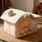 House Design Semi-Enclosed Cat Bed - FUNNYFUZZY
