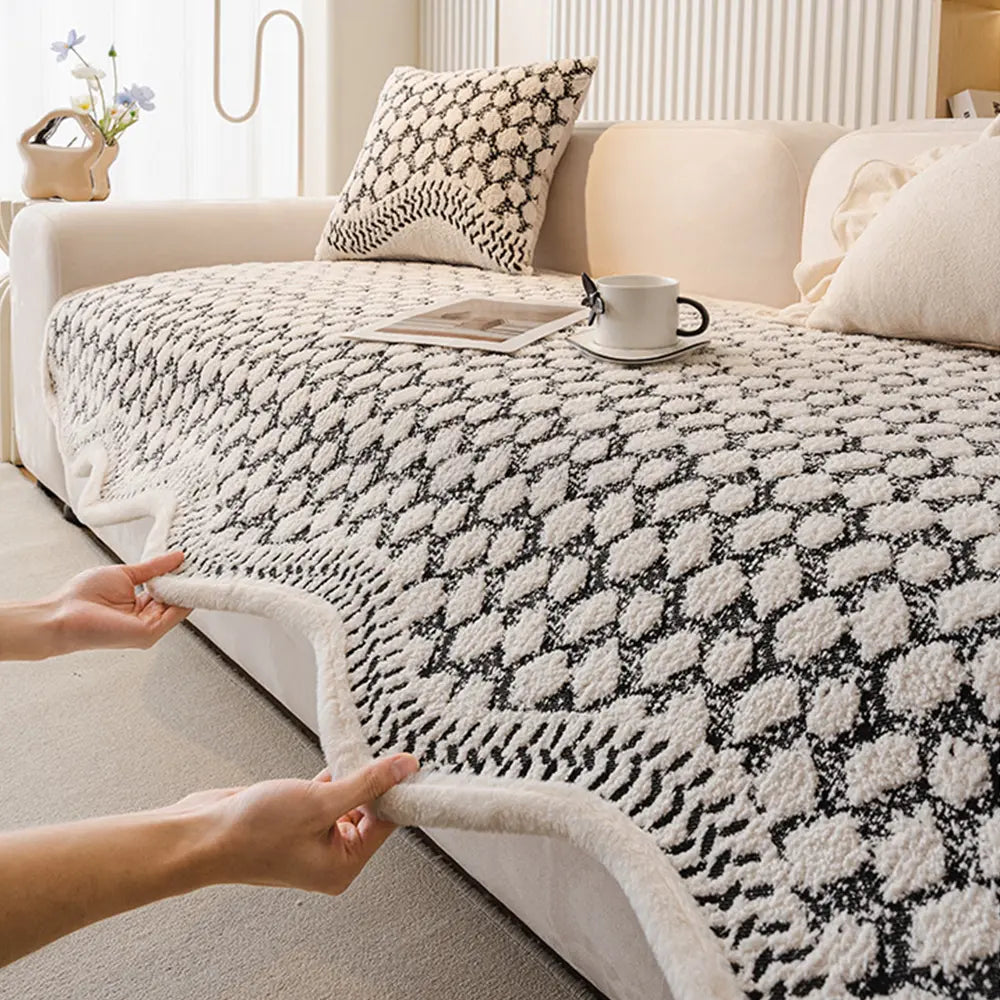 Vintage Classic Chenille Scratch Resistant Sofa Protective Couch Cover