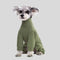 Warm Soft Fleece High-Neck Four-Legged Dog Jumpsuit with Adjustable Waist