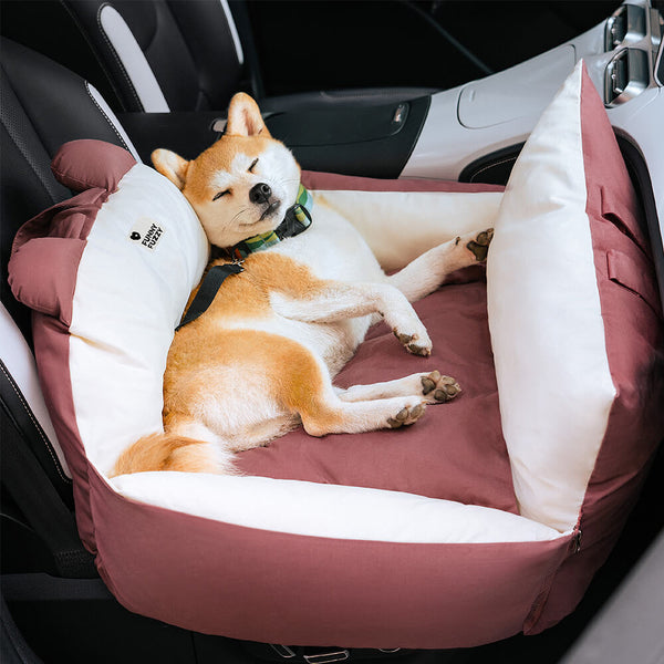 Bear Ears Pet Car Safety Bed Dog Car Seat Bed - FUNNYFUZZY
