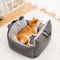 Bear Ears Pet Car Safety Bed Dog Car Seat Bed - FUNNYFUZZY