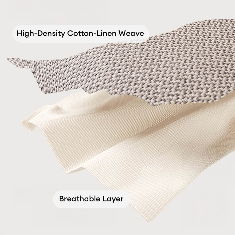 Breathable Woven Cotton Linen Non-Slip Outdoor Couch Cover