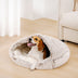 Calming Plush Semi-Enclosed Pet Nest Pita Bed For Dogs - FUNNYFUZZY