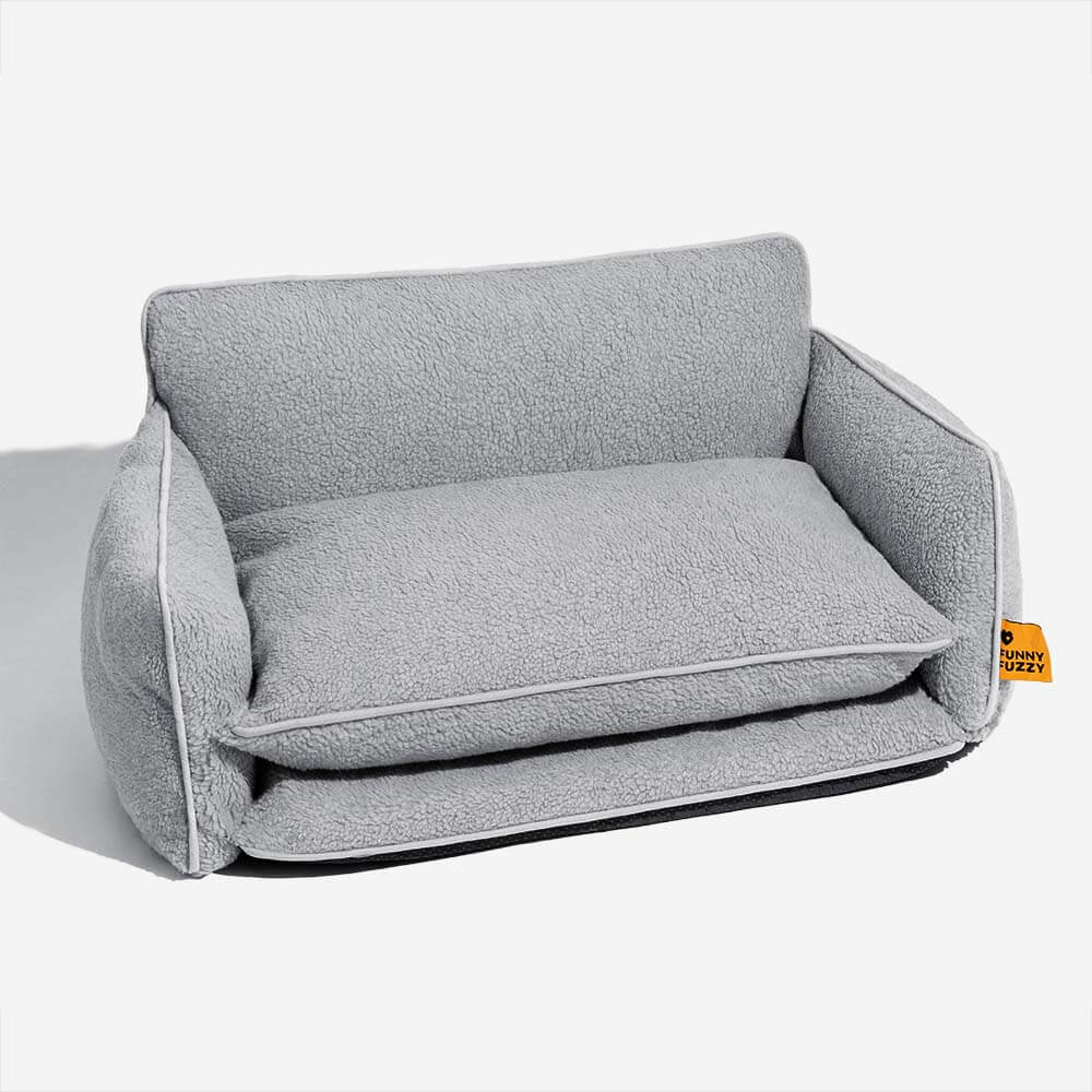Bed Cover - Soft Faux Lambswool Double Layer Dog & Cat Sofa Bed