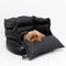 Full Leather Dog Pet Car Seat Bed - Fort - FUNNYFUZZY