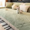 All Season Nordic Style Carved Plush Decorative Non-Slip Outdoor Couch Cover
