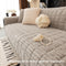 One-Piece Cozy Flannel Sofa Protection Non-Slip Outdoor Couch Cover