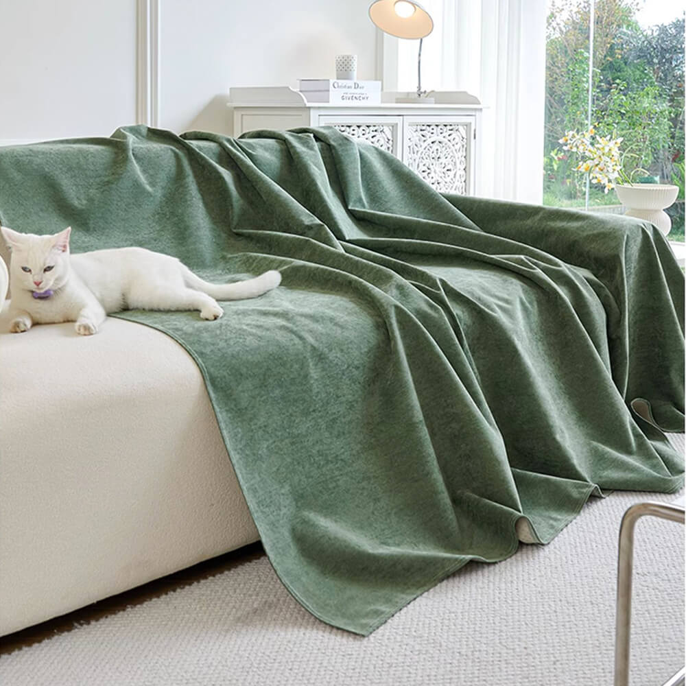 Soft and Waterproof Scratch-Resistant Non-Linting Throw Armchair Sofa Cover