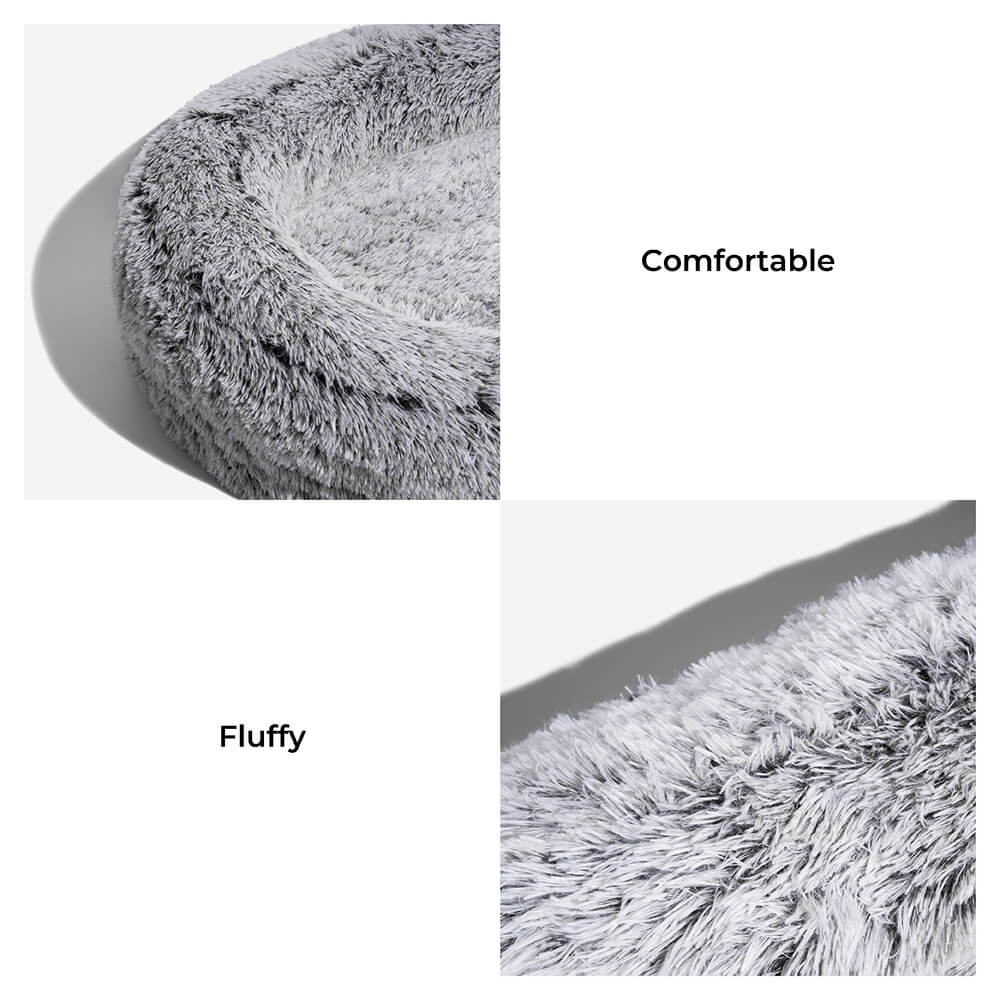 Luxury Super Large Sleep Deeper Oval Bed Human Dog Bed - FUNNYFUZZY