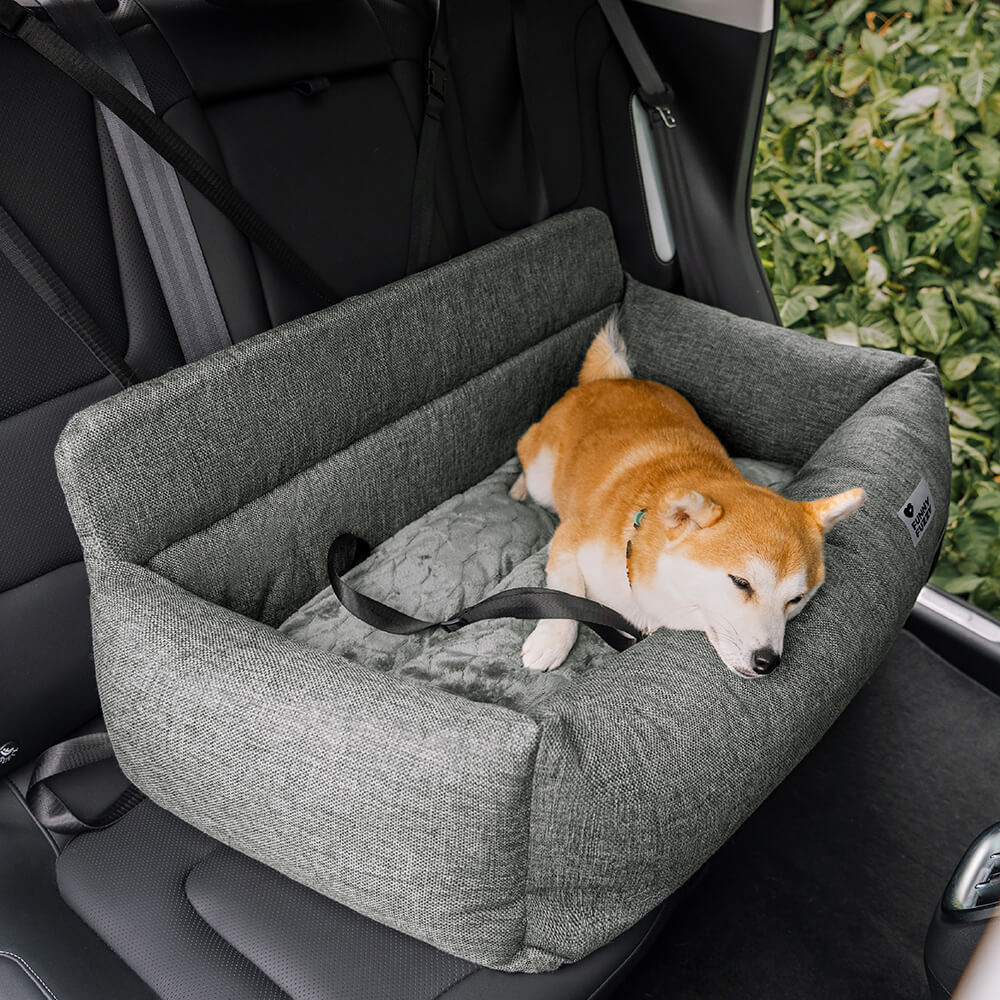 Travel Bolster Full Durable Washable Dog Car Back Seat Bed - FUNNYFUZZY