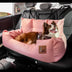 Travel Bolster Safety Medium Large Dog Car Back Seat Bed - FUNNYFUZZY