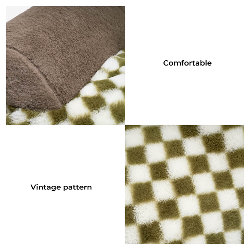 Vintage Leisure Diamond Dog & Cat Sofa Bed - FUNNYFUZZY