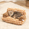 Vintage Leisure Diamond Dog & Cat Sofa Bed - FUNNYFUZZY