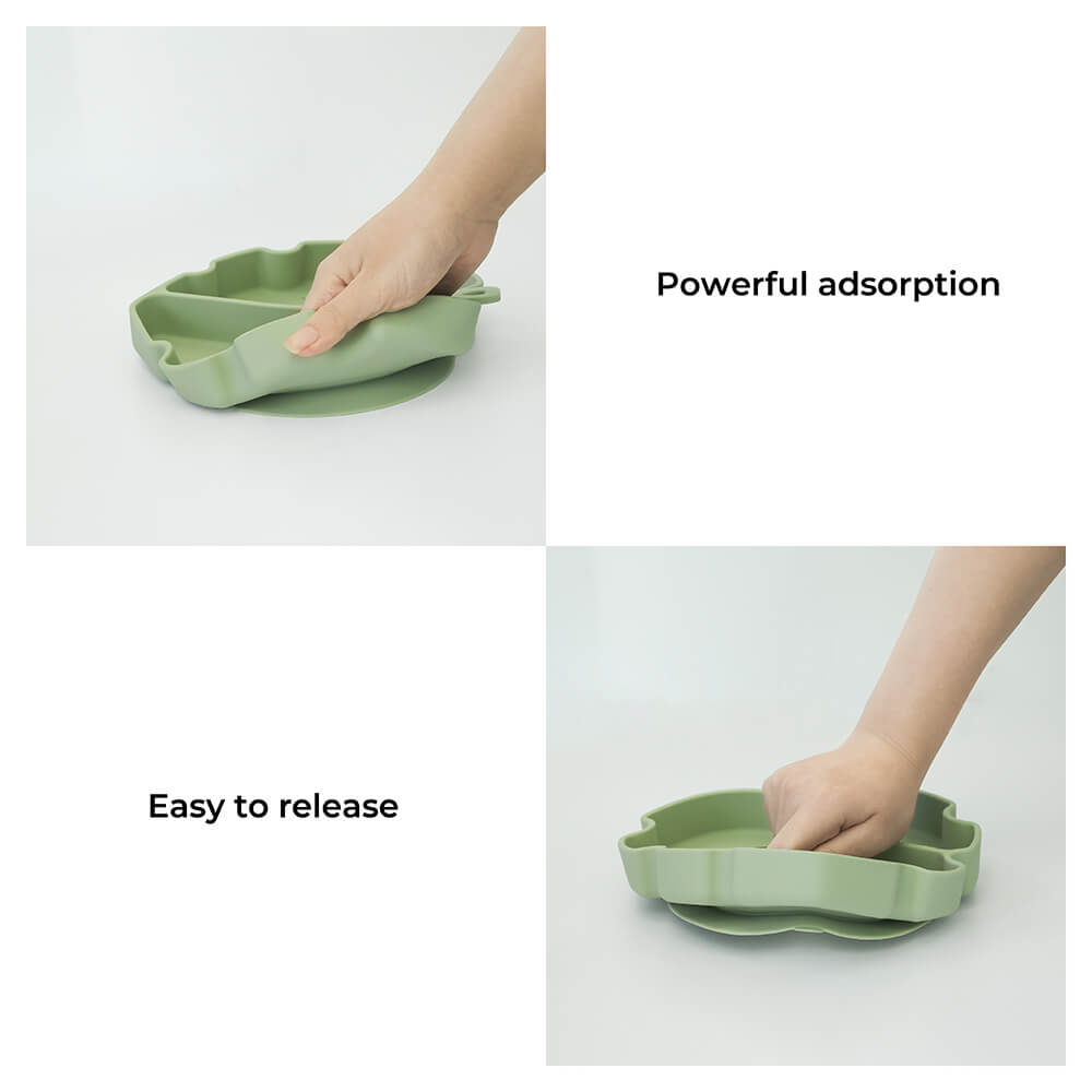 Suction Cup Pet Bowl - Leaf - FUNNYFUZZY