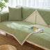 Hand-woven Cotton Linen Non-slip Couch Cover for All Seasons