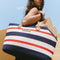 Handmade Lightweight Cotton Woven Beach Bag Pet Carrier- Summer Vacation