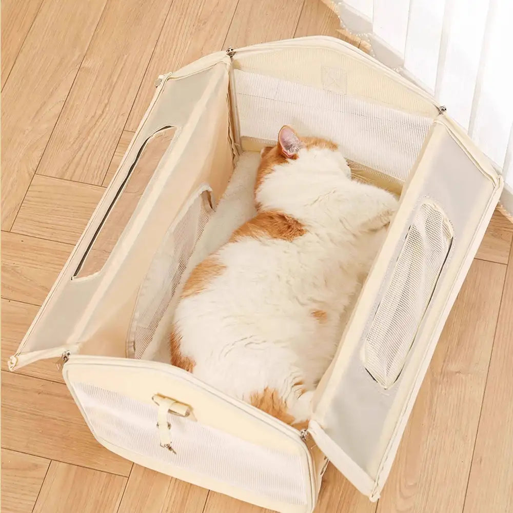 House-Shaped Breathable Foldable Large Capacity Multi-Functional Cat Carrier Bag