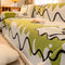 Ice Cream Wavy Chenille Scratch-Resistant Sofa Blanket Couch Cover