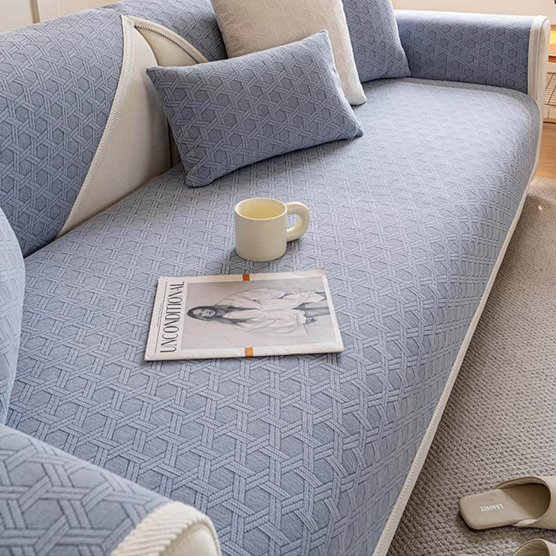Jacquard Chenille Fabric Water-resistant & Oil-proof Couch Cover