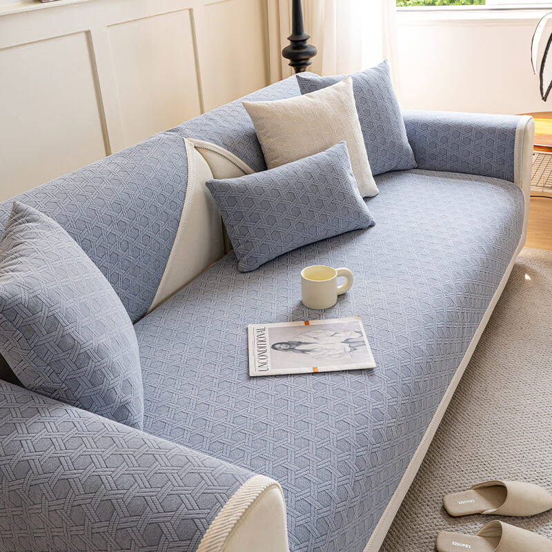 Jacquard Chenille Fabric Water-resistant & Oil-proof Couch Cover