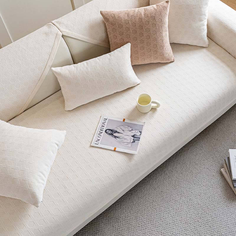 Jacquard Chenille Fabric Water-resistant & Oil-proof Couch Cover