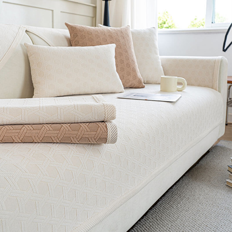 Jacquard Chenille Fabric Water-resistant & Oil-proof Couch Cover