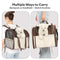Large Capacity Breathable Foldable Dog Cat Backpack Carrier for Travel Safety and Vet