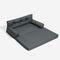 Luxe Faux Leather Foldable Orthopedic Large Dog Bed - Outdoor