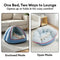 Multifunctional Semi-Enclosed Cave Dog Bed Warming Pet Bed
