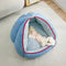 Multifunctional Semi-Enclosed Cave Dog Bed Warming Pet Bed