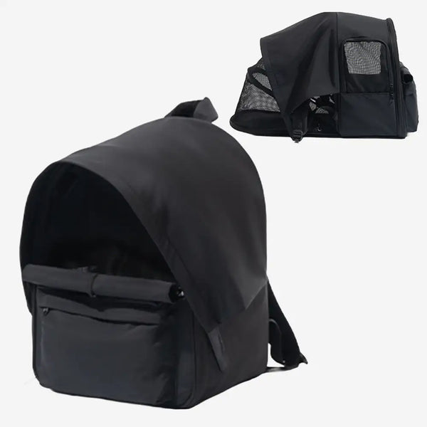 Outdoor Travel Expandable Breathable Cat Carrier Backpack with Sunshade