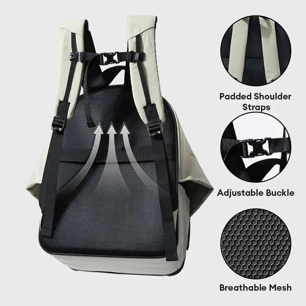 Outdoor Travel Expandable Breathable Cat Carrier Backpack with Sunshade