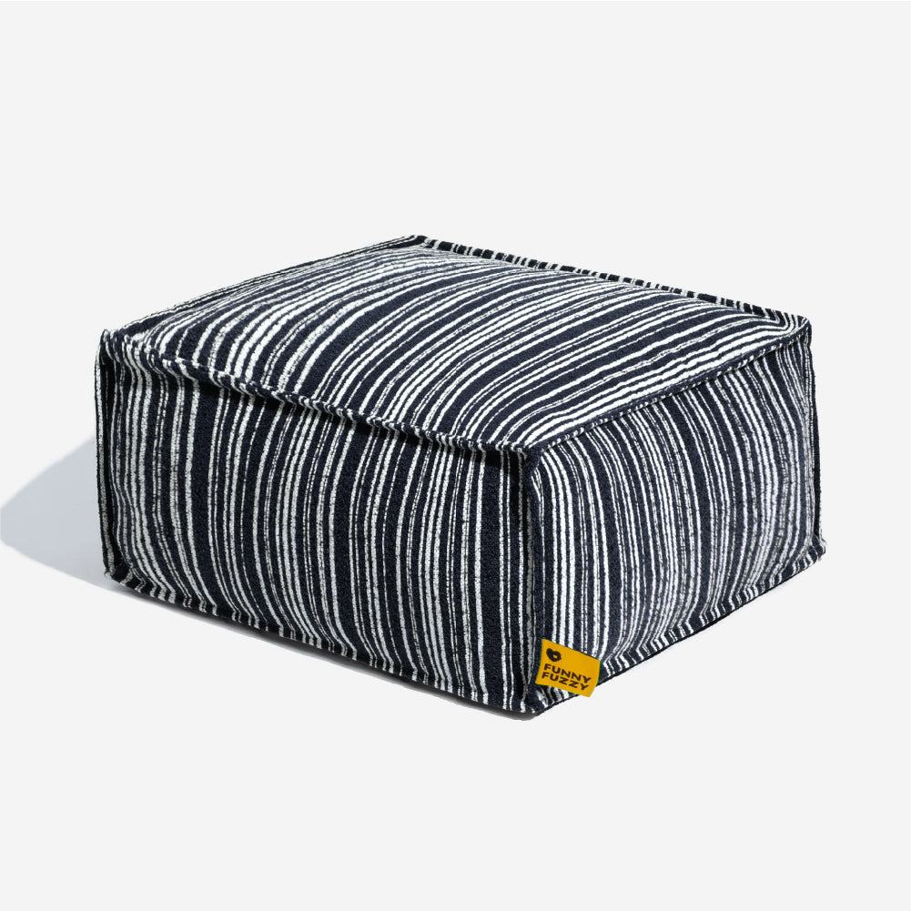 Sustainable Storage Pouf Ottoman & Dog Bed - Funnyfuzzy SnugNest