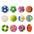 Pet Latex Squeaky Ball Toy Durable Interactive Dog Chew Toy