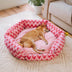 Plush Retreat Chevron Dog Bed-The Warm Hugger