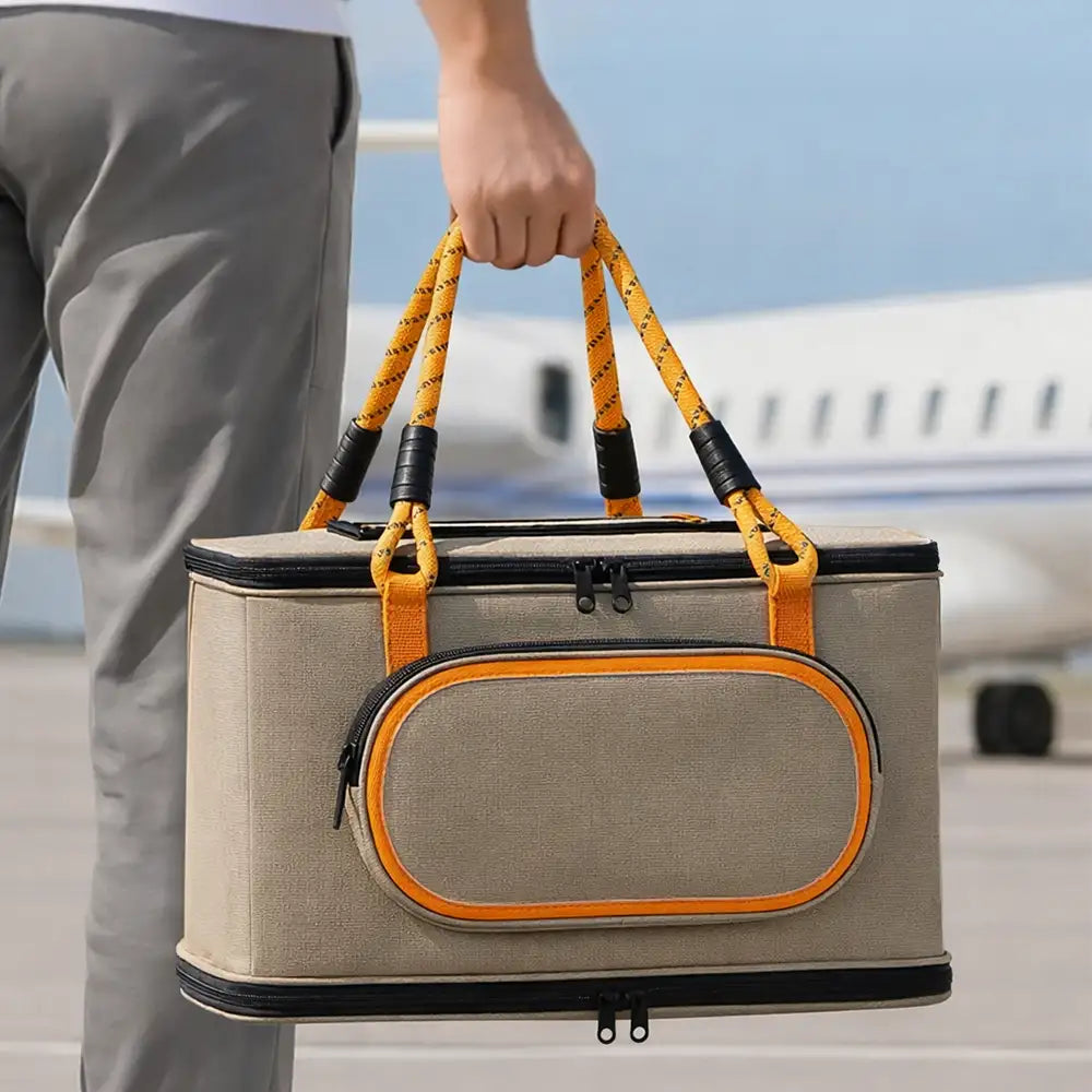 Portable Travel Breathable Cat Carrier Bag for Travel and Airline