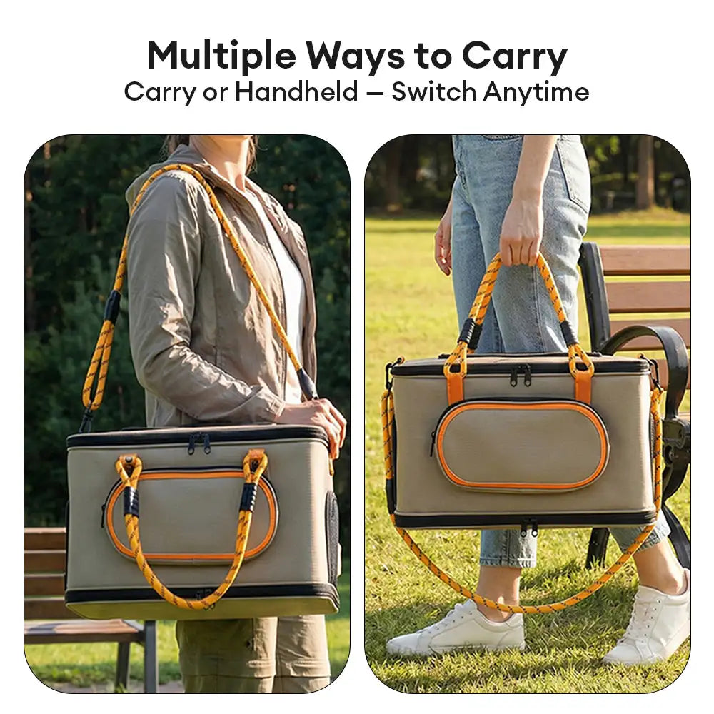 Portable Travel Breathable Cat Carrier Bag for Travel and Airline
