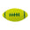Rugby Dog Chew Toy with Squeaky