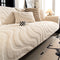Warm Plush Curved Jacquard Non-Slip Sofa Protector Couch Cover