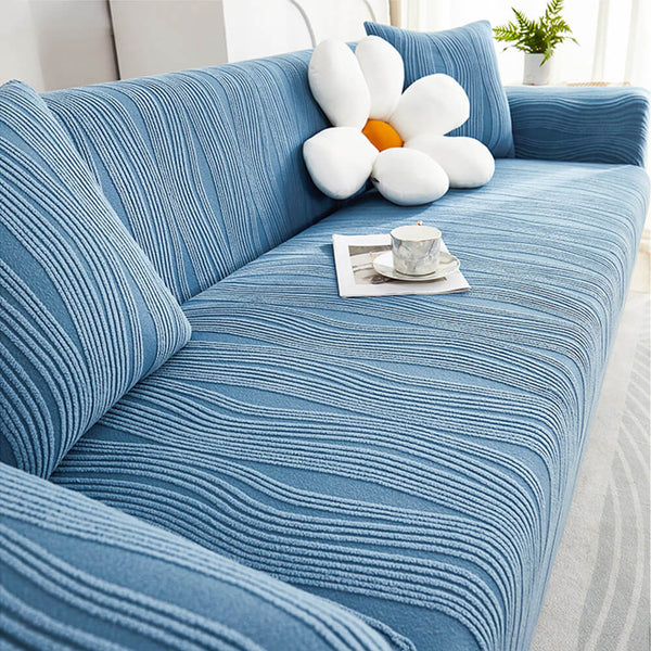 Jacquard Stretch Full-Cover Anti-scratch Outdoor Couch Cover