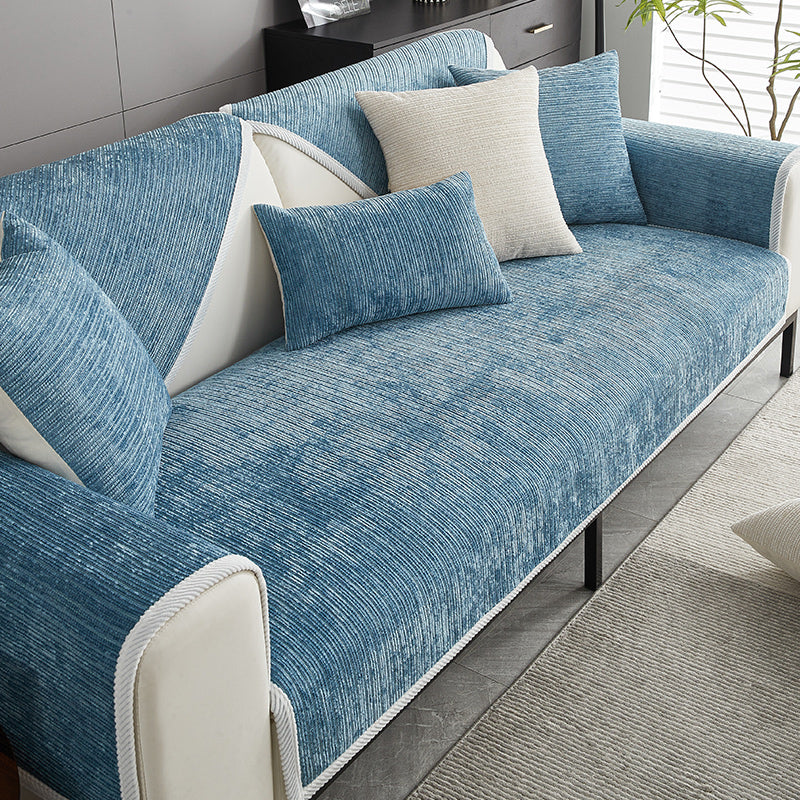 Waterproof Antimicrobial Simple Chenille Fabric Anti-scratch Outdoor Couch Cover
