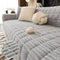 One-Piece Cozy Flannel Sofa Protection Non-Slip Couch Cover