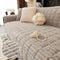 One-Piece Cozy Flannel Sofa Protection Non-Slip Couch Cover