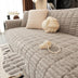 One-Piece Cozy Flannel Sofa Protection Non-Slip Couch Cover