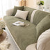 Simple Solid Colour Plush Furniture Protector Outdoor Couch Cover