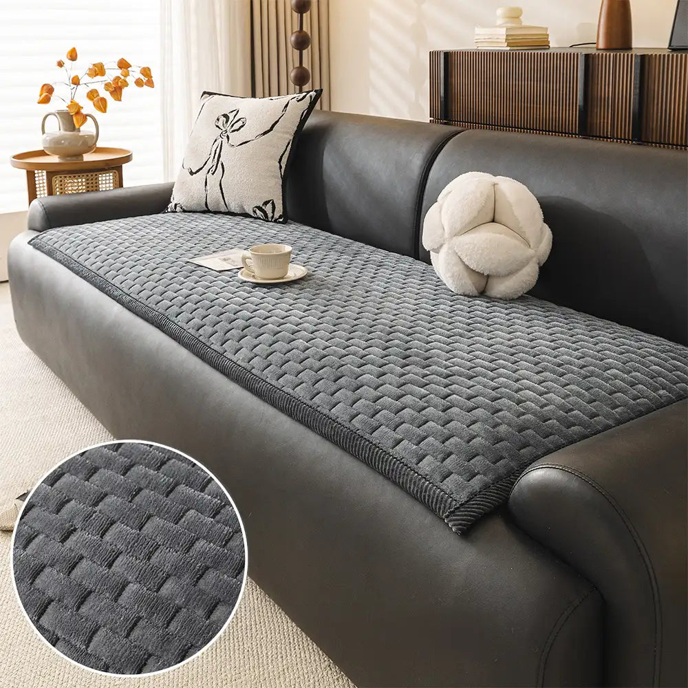 Soft Plush Scratch-Resistant Pet Mat Non-Slip Couch Cover