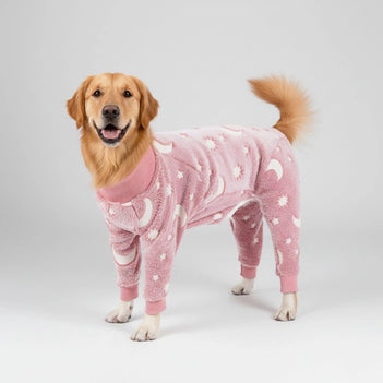 Soft and Cozy Moon & Stars Dog Pajamas - Perfect for Year-Round Comfort