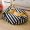 Trendy Striped Pattern Polygonal  Calming Bean Bag Dog Bed